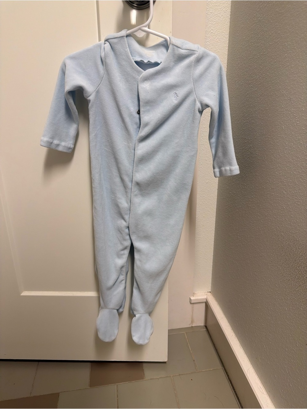 Ralph Lauren velour onsie